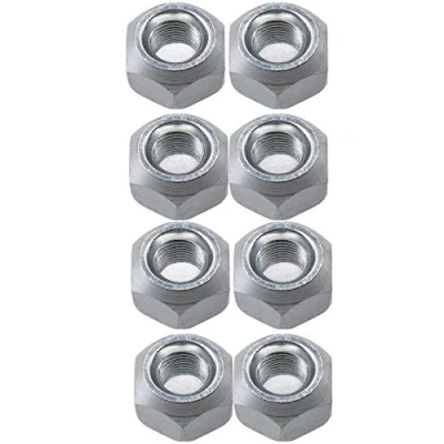 Image of Pack of 8 M10 Conical Trailer Wheel Nuts for Suspension Hubs M10x1.25 Thread