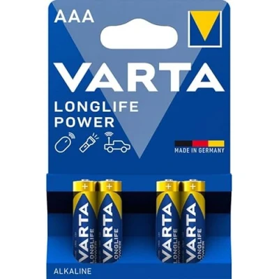 Image of Varta High Energy battery AAA Alkaline x 4