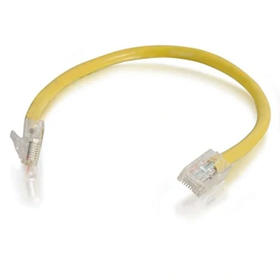 Image of C2G 0.5M Cat5e Ethernet RJ45 High Speed Network Cable, LAN Lead YELLOW PVC UTP Patch Cable