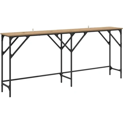 Image of vidaXL Console Table Artisan oak 180 x 29 75 cm Engineered wood