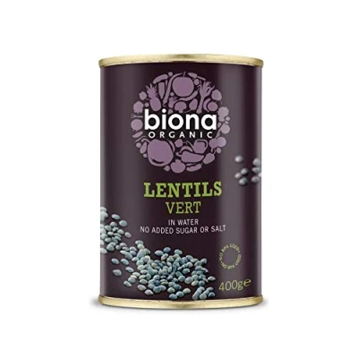 Image of Biona Organic Lentils Vert 400g Pack of 2
