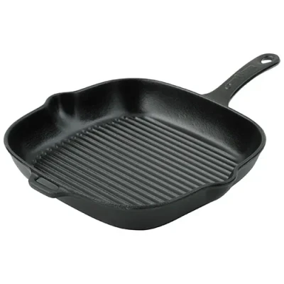 Image of Chasseur Cast Iron Matt Black Square Grill Pan