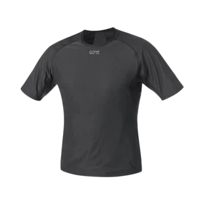 Image of GORE WEAR Men&#039;s Short Sleeved Undershirt, WINDSTOPPER, Base Layer, Multisport, Black, S
