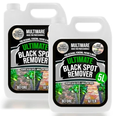 Image of MultiWare Black Spot Remover Patio Cleaner Cleans Dirt &amp; Grime Works On Patio, Stone, Block Paving, Sandstone Easy To Use Driveway Super Strength 5L (2)