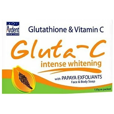 Image of Gluta C PAPAYA Whitening Bar Soap Glutathione &amp; Vitamin 135 Gram by