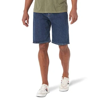 Image of Wrangler Authentics Men&#039;s Comfort Flex Denim Short, Dark Stonewash, 33
