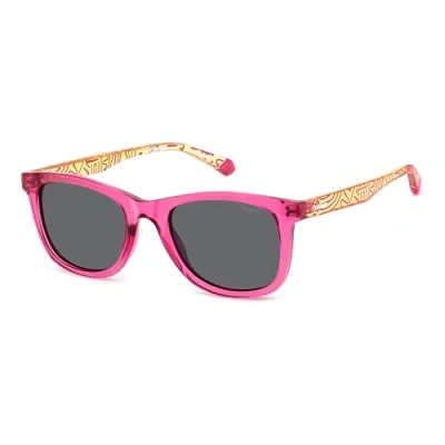 Image of Sunglasses Polaroid Pld 8060/s col. mu1/m9 Bambino Squadrata Fucsia
