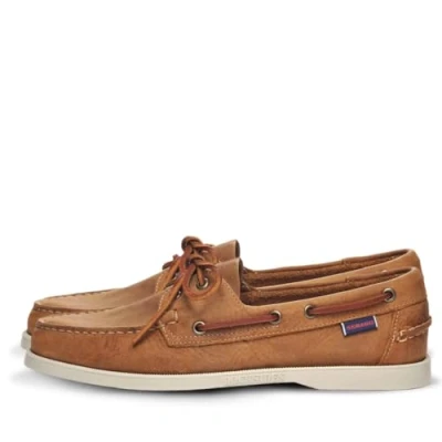Image of Sebago Docksides, Men Boat Shoes, Brown (Brown Lea/White Os), 8 UK (42 EU)