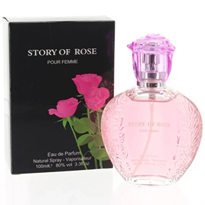 Image of STORY OF ROSE POUR FEMME WOMEN EAU DE PERFUME NATURAL SPRAY 100ml