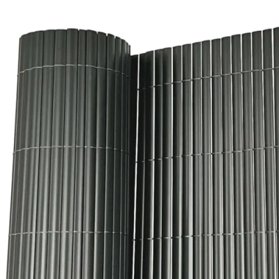 Image of Oypla 1m x 3m Grey PVC Outdoor Garden Fencing Privacy Screen Roll