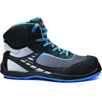 Image of Base Bowling Top/Tennis Top Record Ankle Shoes Black/Blue UK 10 EU 44