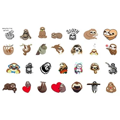 Image of Sloth Collection (Sloth Temporary Tattoos C2)
