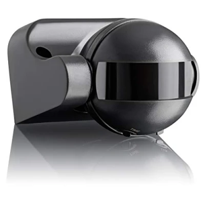 Image of SEBSON 2x PIR Sensor Outdoor IP44, Surface Wall mounted, Infrared Motion Sensor, LED suitable, Range max. 12m/180, swivelling, 1200/300W, anthracite