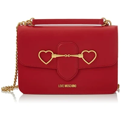 Image of Love Moschino Women&#039;s Jc4033pp1flb0 Shoulder Bag, Blue Denim, 14x20x8