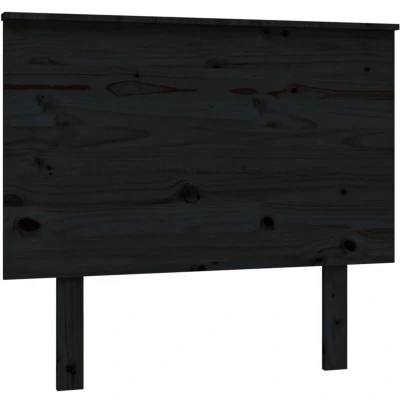 Image of vidaXL Bed Headboard Black 94x6x82.5 cm Solid Wood Pine