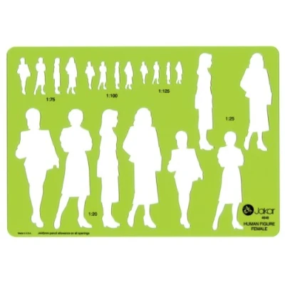 Image of Jakar Metric Templates Female Human Figure