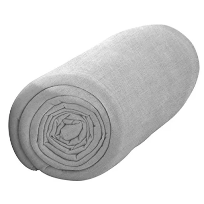 Image of Today Jersey Fitted Sheet 90 x 190 cm, Cotton, Zinc Coloured, 160x200