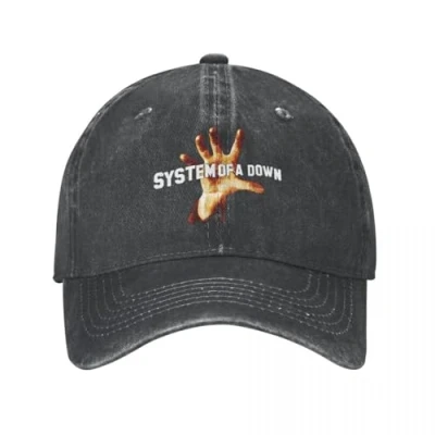 Image of CBLdF Hat Fashion Hip Hop System of A Down Band Baseball Cap Unisex Merch Classic Distressed Denim Washed Snapback Men Women Birthday Gift