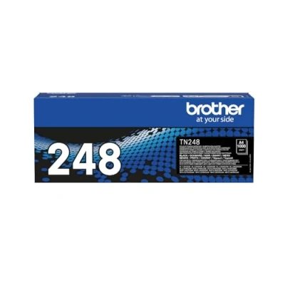Image of BROTHER TN 248BK Toner Cartridge, Black, Single Pack, Standard Yield, Includes 1 x Genuine Supplies