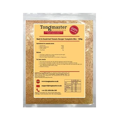 Image of Basil &amp; Sundried Tomato Burger Complete Mix 500g