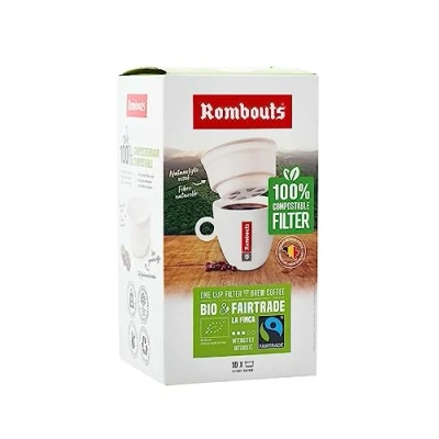 Image of Rombouts Original Fairtrade compostable one Cup Filters Pack of 40