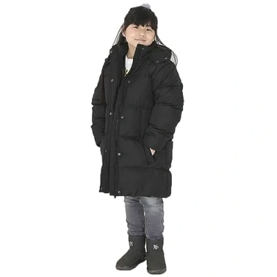 Image of BRAVE SOUL Girls Bunny Padded Hooded Long Length School Jacket