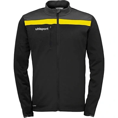 Image of Uhlsport Offense 23 Jacket Men&#039;s Black/Anthra/Lime Angel, Large