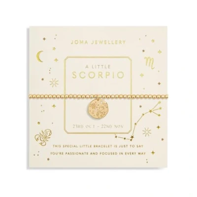 Image of Joma Jewellery STAR SIGN A LITTLE SCORPIO Gold Plated Bracelet in 17.5 cm stretch