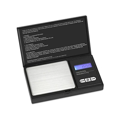 Image of 500x0.01g Digital Scales, VIAFOIA Mini Pocket Kitchen Weighing Scales with Back lit LCD Display, High Precision for Jewellery Gold Food Coffee Herb Coin (Battery included)