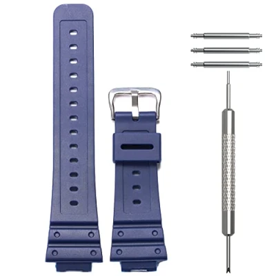 Image of WRISTARMOR Resin strap Compatible with Caiso G Shock DW5600 GW M5600 G5600E G5700 Men&#039;s rubber Replacement bracelet waterproof watch band