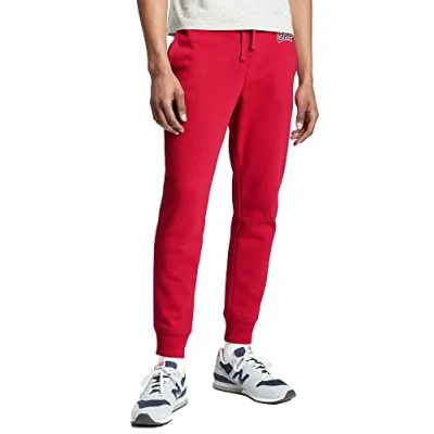 Image of Gap Men&#039;s Logo Fleece Joggers Sweatpants, Red, Large