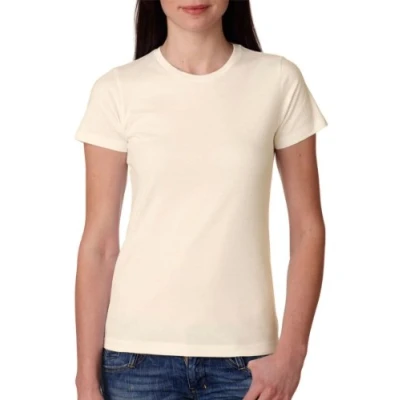Image of 3900 Next Level Ladies&#039; Cotton Boyfriend Tee Ivory N3900 S