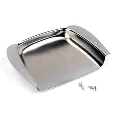 Image of Alnicov Bass Bridge Plate Cover Set for Electric Guitar Chrome