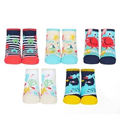 Image of Cucamelon Baby Waves Sock Gift, Multi, One Size