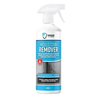 Image of Gardian Mould Remover Spray 1 Litre Powerful Anti to Remove and Mildew Stains From Walls, Tiles, Other Various Surfaces Fast Acting, Easy Use Black