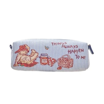 Image of Signare Paddington Bear Designs Classic Marmalade Handbags and Accessories (Pencil Case, Blue)