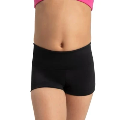 Image of Capezio Women TB242C Foldover Boyshort BLACK, Medium