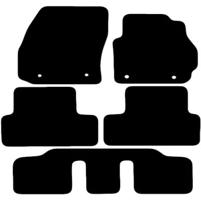 Image of Carsio Carpet Car Mats For Mazda 5 2011+ Onwards Tailored Fit Floor Mat Set Complete Accessory Black Custom Fitted All Weather, Anti Slip Backing &amp; Trim