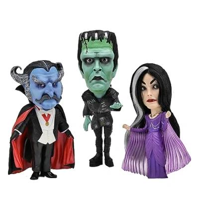 Image of Neca Rob Zombie&#039;s Munsters Little Big Head Stylized Figure 3pk
