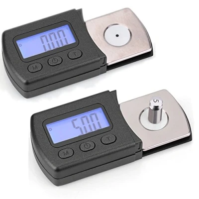 Image of Digital Turntable Stylus Force Scale Gauge, LCD Cartridge Tracking Gauge 0.01g with 5g Calibration Weight