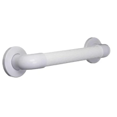 Image of 450mm Safety Support Grab Bar Rail White Straight Perforated 32mm