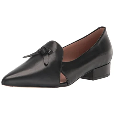 Image of Cole Haan Women&#039;s Viola Skimmer Ballet Flat, Black Leather, 6 UK