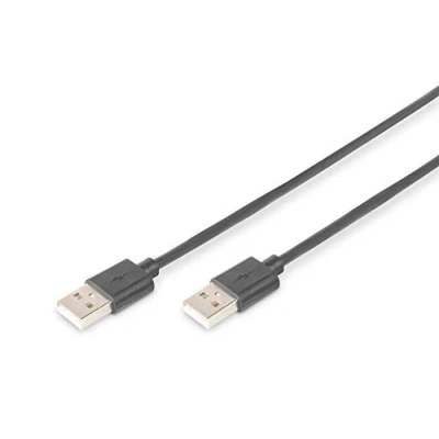 Image of DIGITUS 1.8m Length USB 2.0 Connection Cable A Male Black