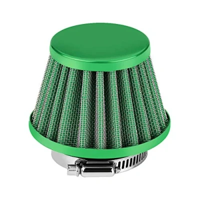 Image of Motorcycle air Intake filter Kit, Universal 38mm Cold Clamp On Kit for Off road ATV Quad Dirt Pit Bike (Green)