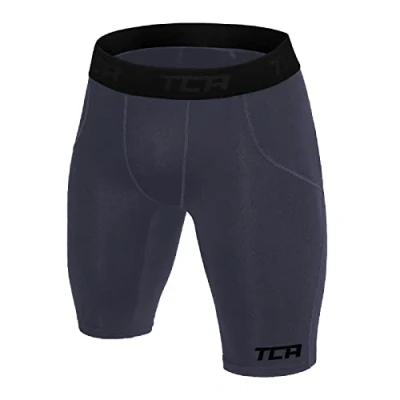 Image of TCA Boys&#039; SuperThermal Compression Base Layer Thermal Under Shorts Graphite, 10 12 Years
