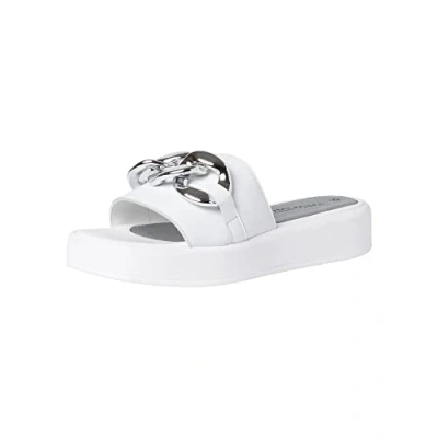 Image of Marco Tozzi Women&#039;s 2 27280 38 Flat Sandal, White, 4 UK