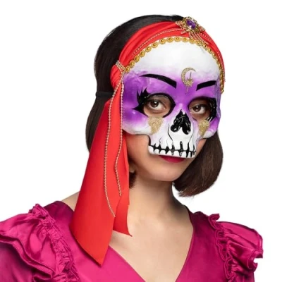 Image of Boland 72372 Evil Fortune teller Mask, Fancy Dress Mask for Costumes, Halloween, Carnival and Theme Party