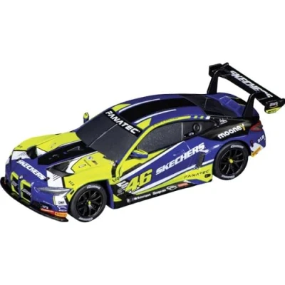 Image of Carrera GO!!! 20064246 BMW M4 GT3 Valentino Rossi I 1:43 Scale Slot Car With Original License Suitable For Ages 6 Years+
