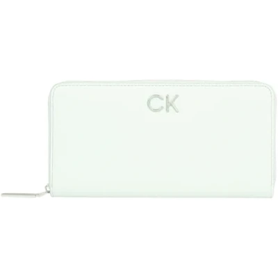 Image of Calvin Klein Women&#039;s Ck Daily Large Zip Around Wallet Wallets, Milky Green, One Size