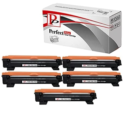 Image of PerfectPrint Compatible Toner Cartridges Replacement for Brother DCP 1510 1512 1610W 1612W HL 1110 1112 1210W 1212W 1810 1910W TN1050 (Black, 5 Pack)